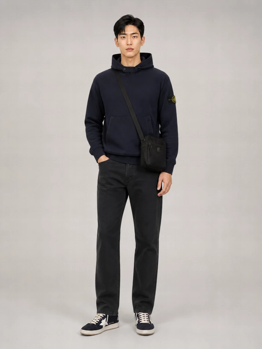 Stone Island Cotton Hooded Sweatshirt