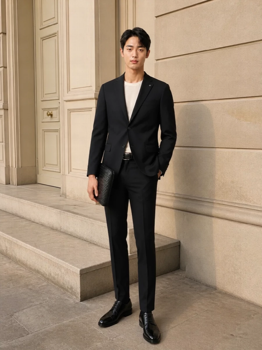 Tagliatore blazer pt torino trousers santoni oxfords