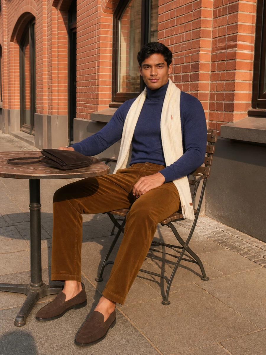 Polo ralph lauren turtleneck corduroy trousers