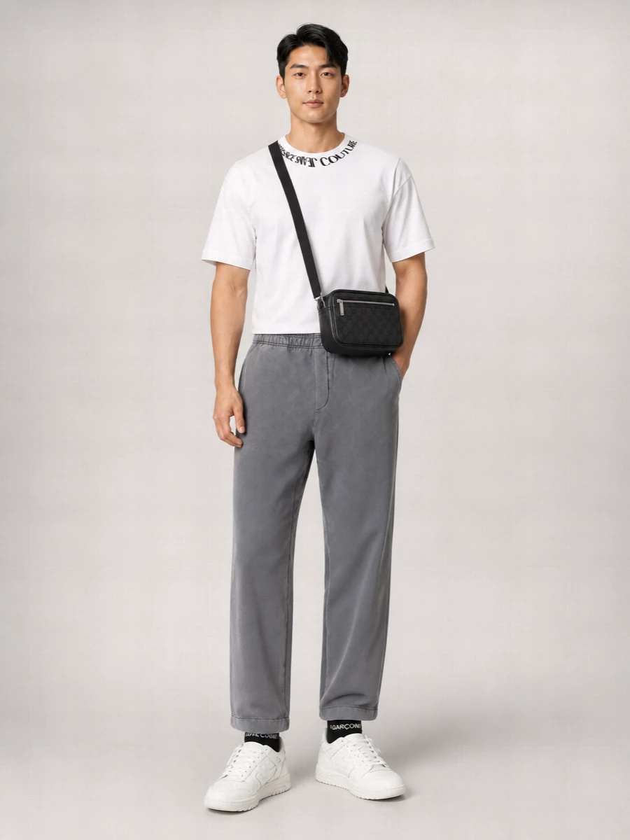 Versace Jeans Couture Regular-Fit Logo Cotton T-Shirt