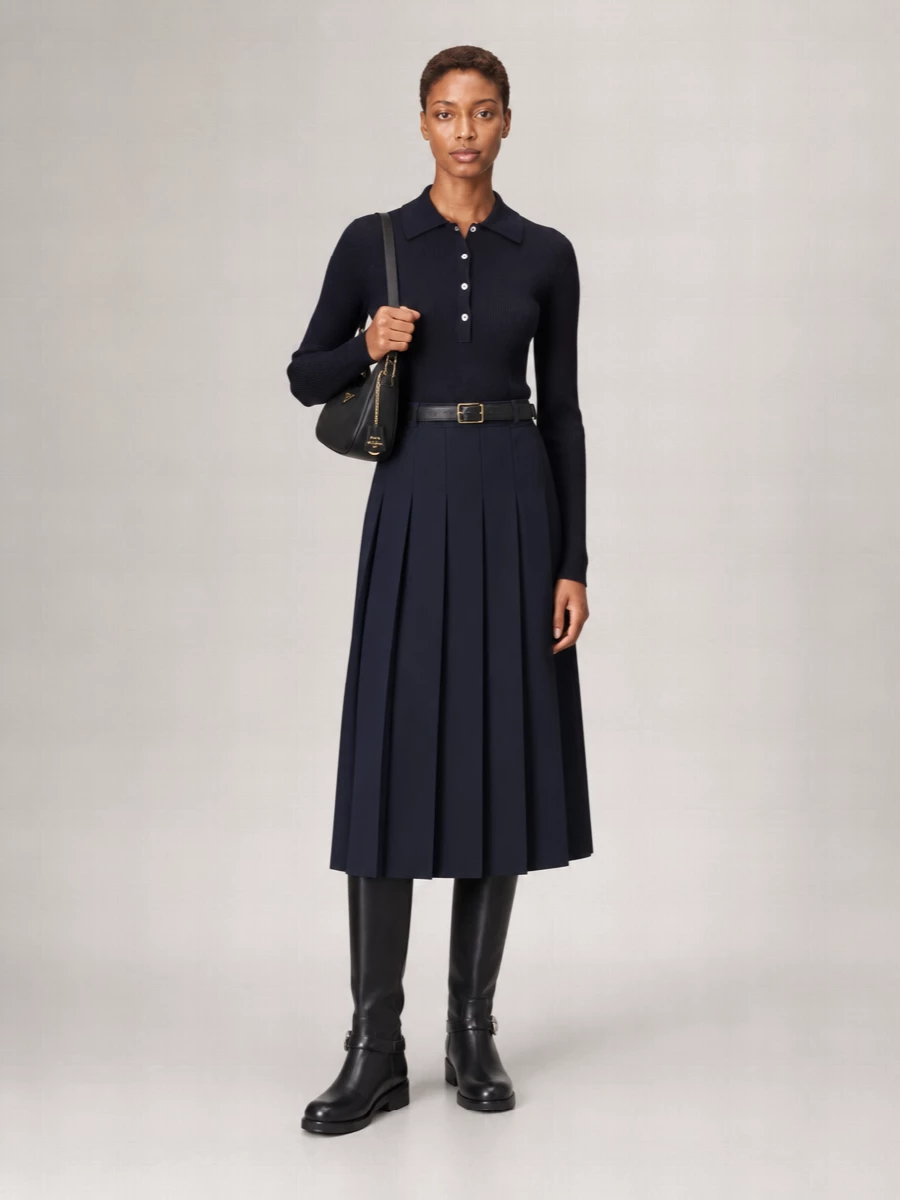 Parosh Pleated Skirt