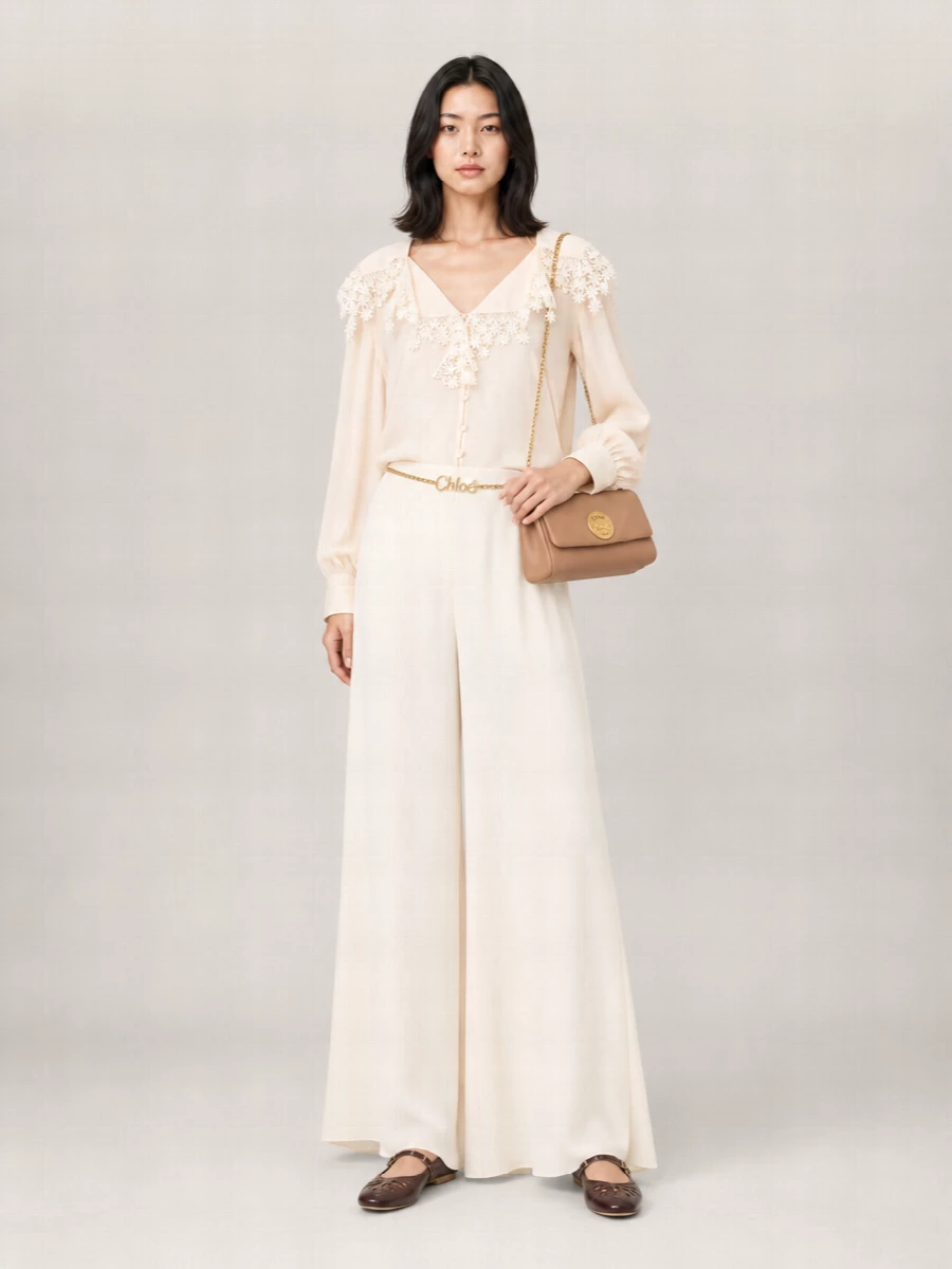 Chloé Leather Ballerina Shoes