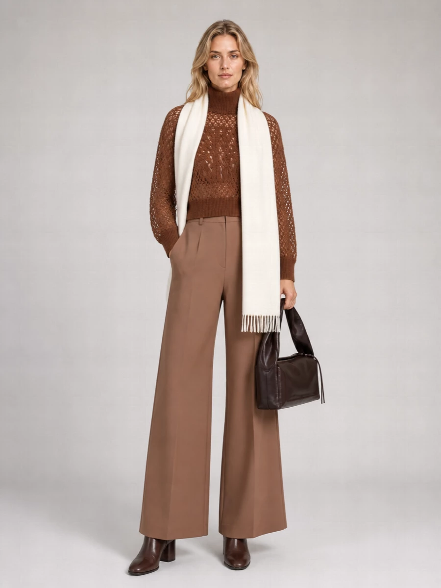 Max Mara Cashmere Silk Crochet Sweater