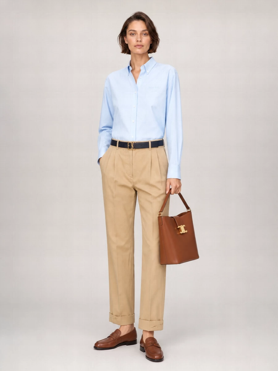 Miu Miu Cotton Tailored Trousers