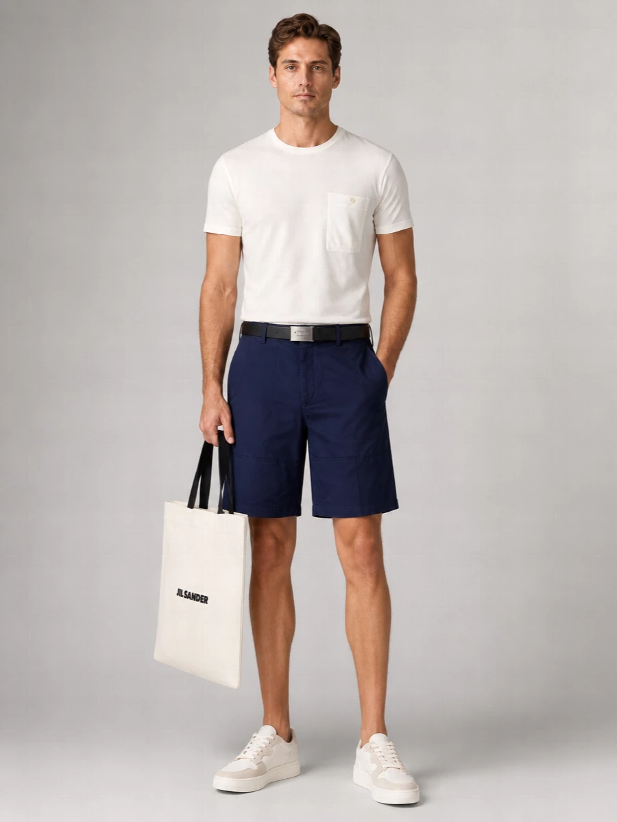 Ten C Cotton Crewneck Short-Sleeve T-Shirt