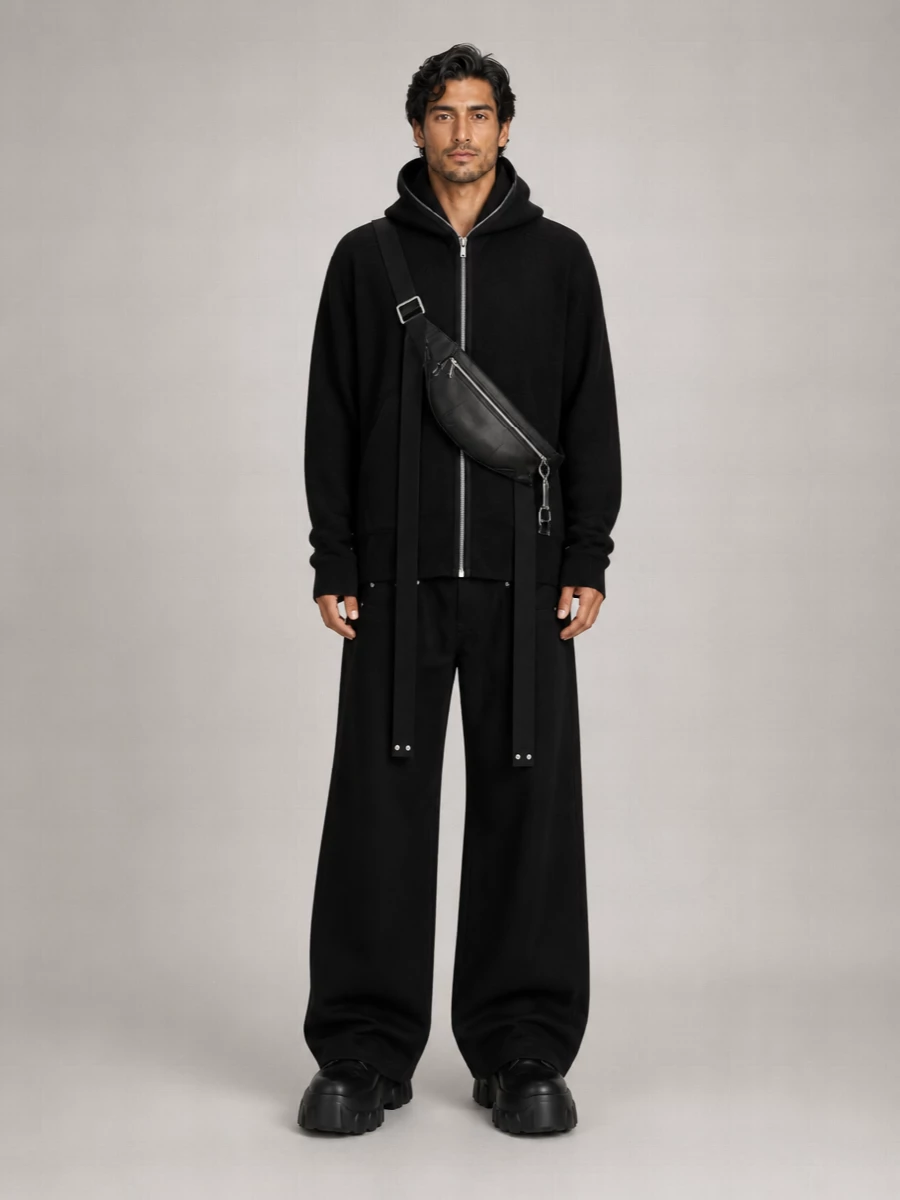 Rick Owens Leather Chelsea Ankle Boots