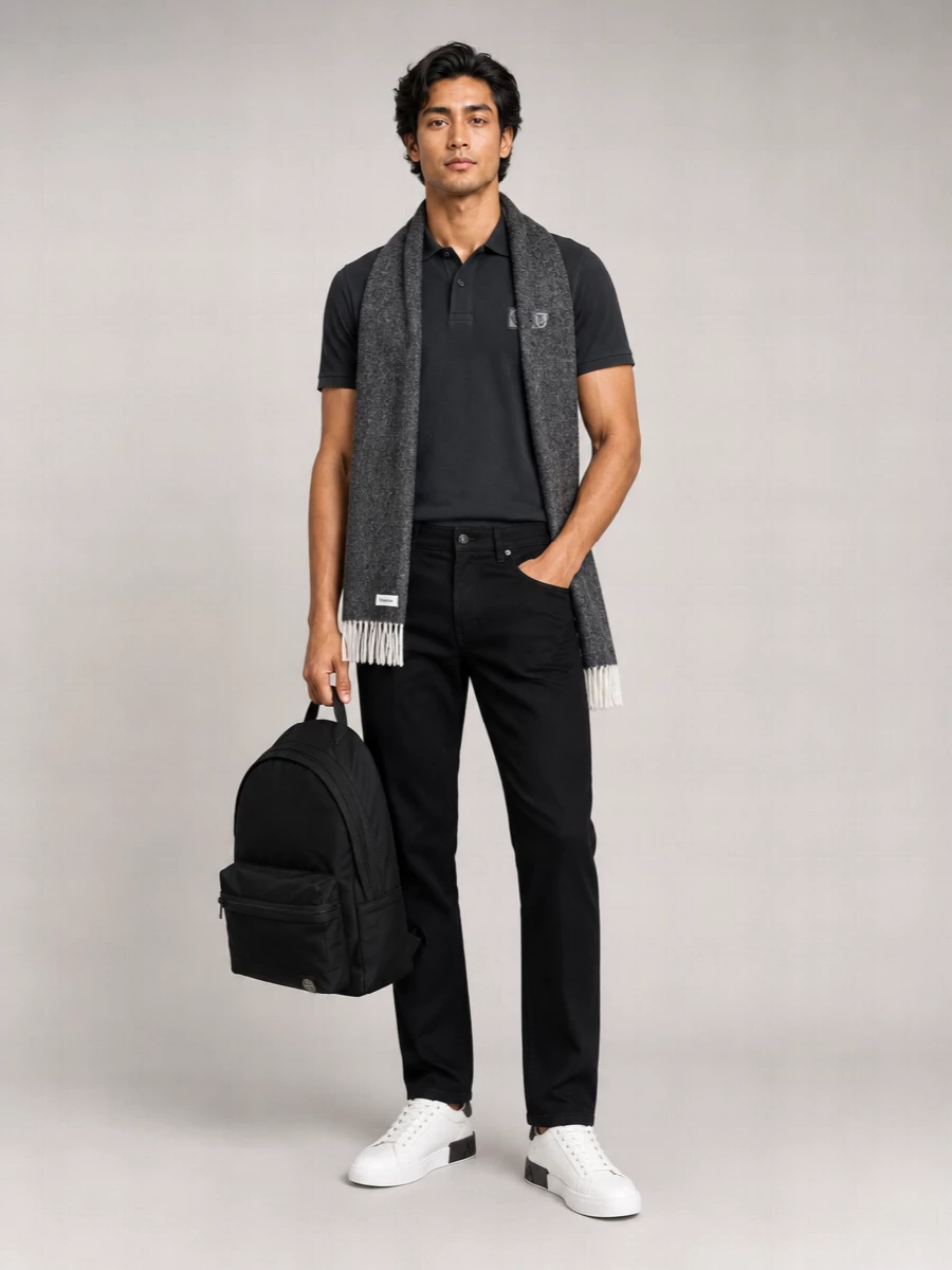 Stone Island Organic Cotton Short-Sleeve Polo Shirt