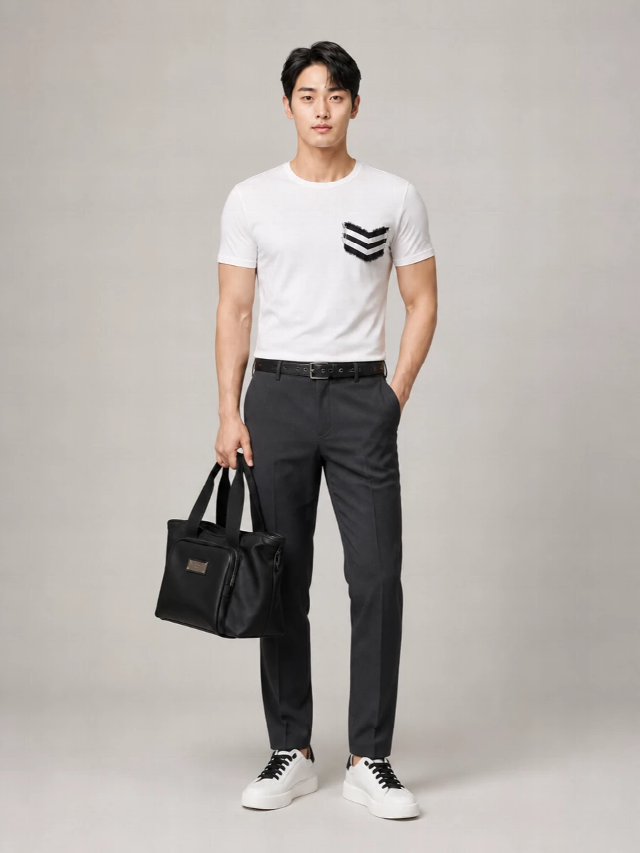 Dolce&Gabbana Striped Cotton Crew Neck Short Sleeve T-Shirt