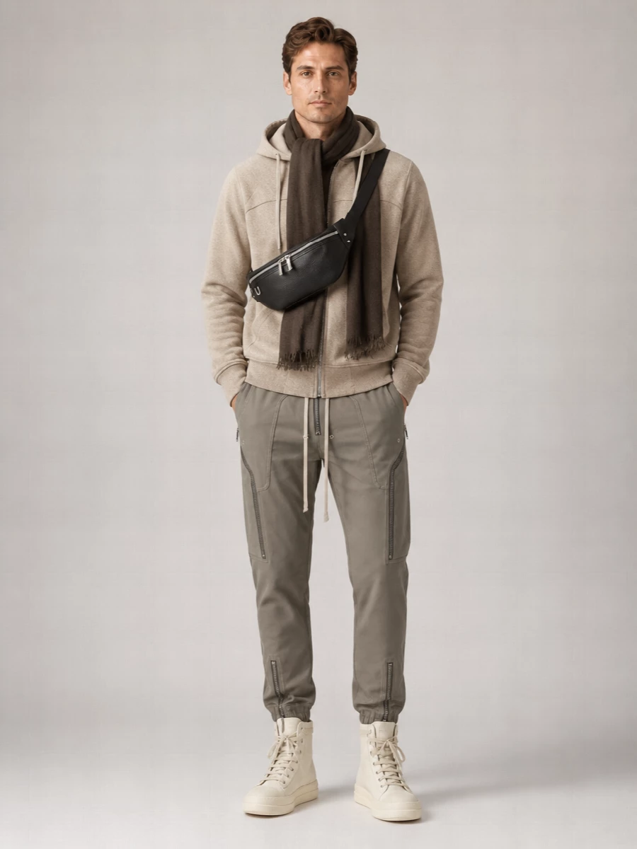 Rick Owens Leather Sneakers