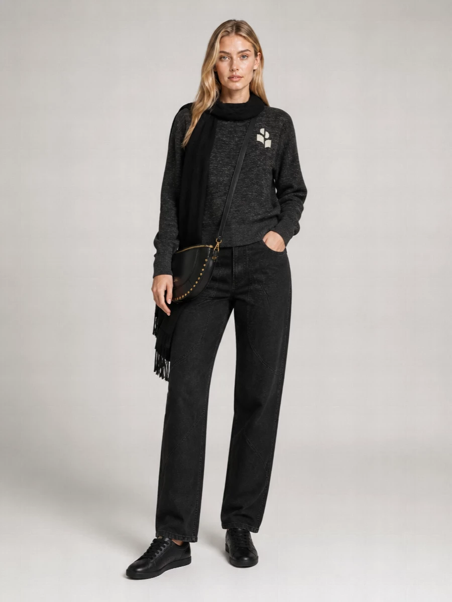 Isabel Marant Etoile Chunky-Knit Crewneck Sweater