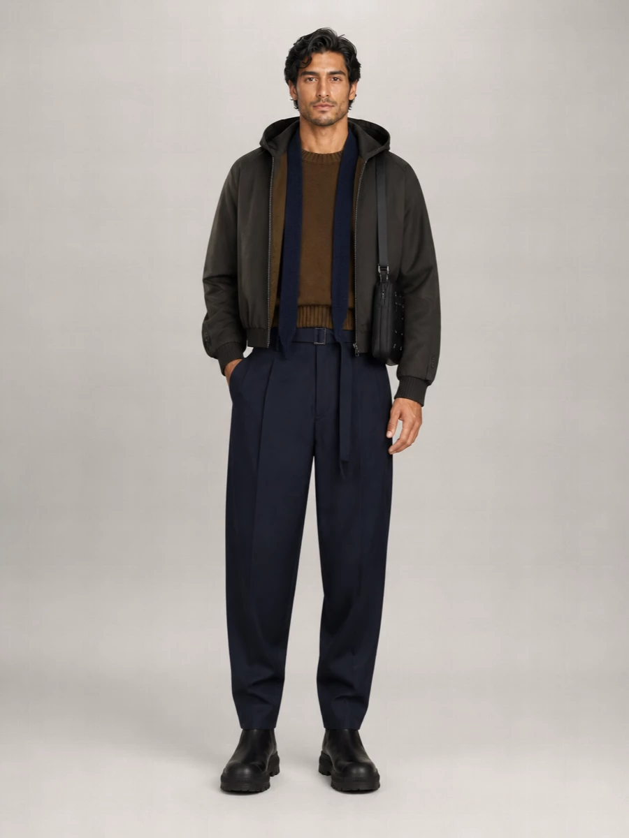 Sacai Wool Hooded Jacket