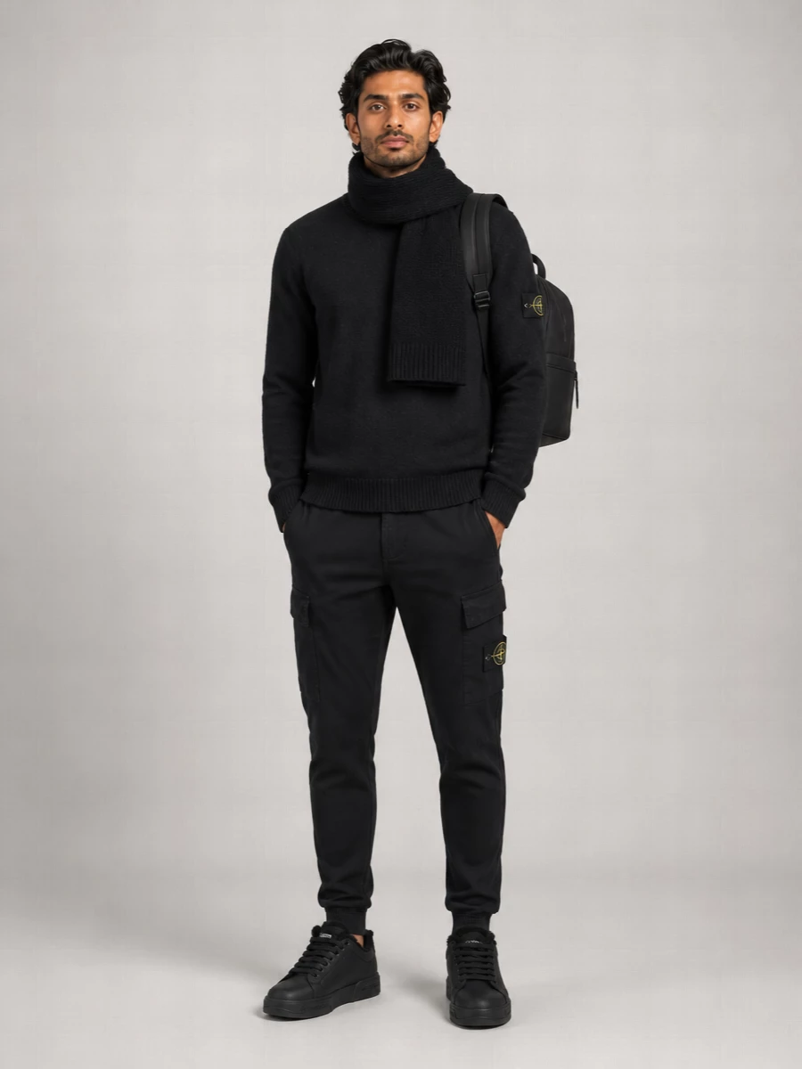 Stone Island Chunky-Knit Jumper