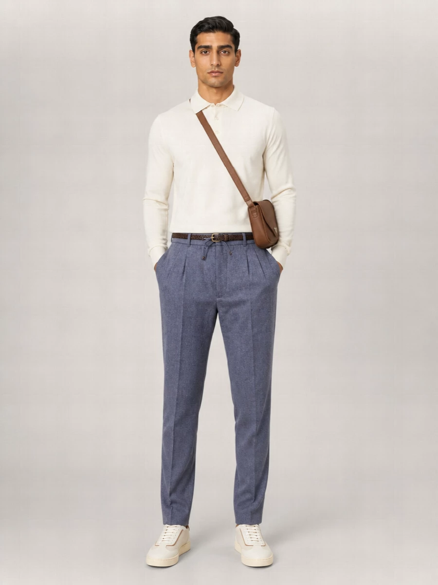 Brunello Cucinelli Versatile Polo Shirt With Ribbed Cuffs And Hem