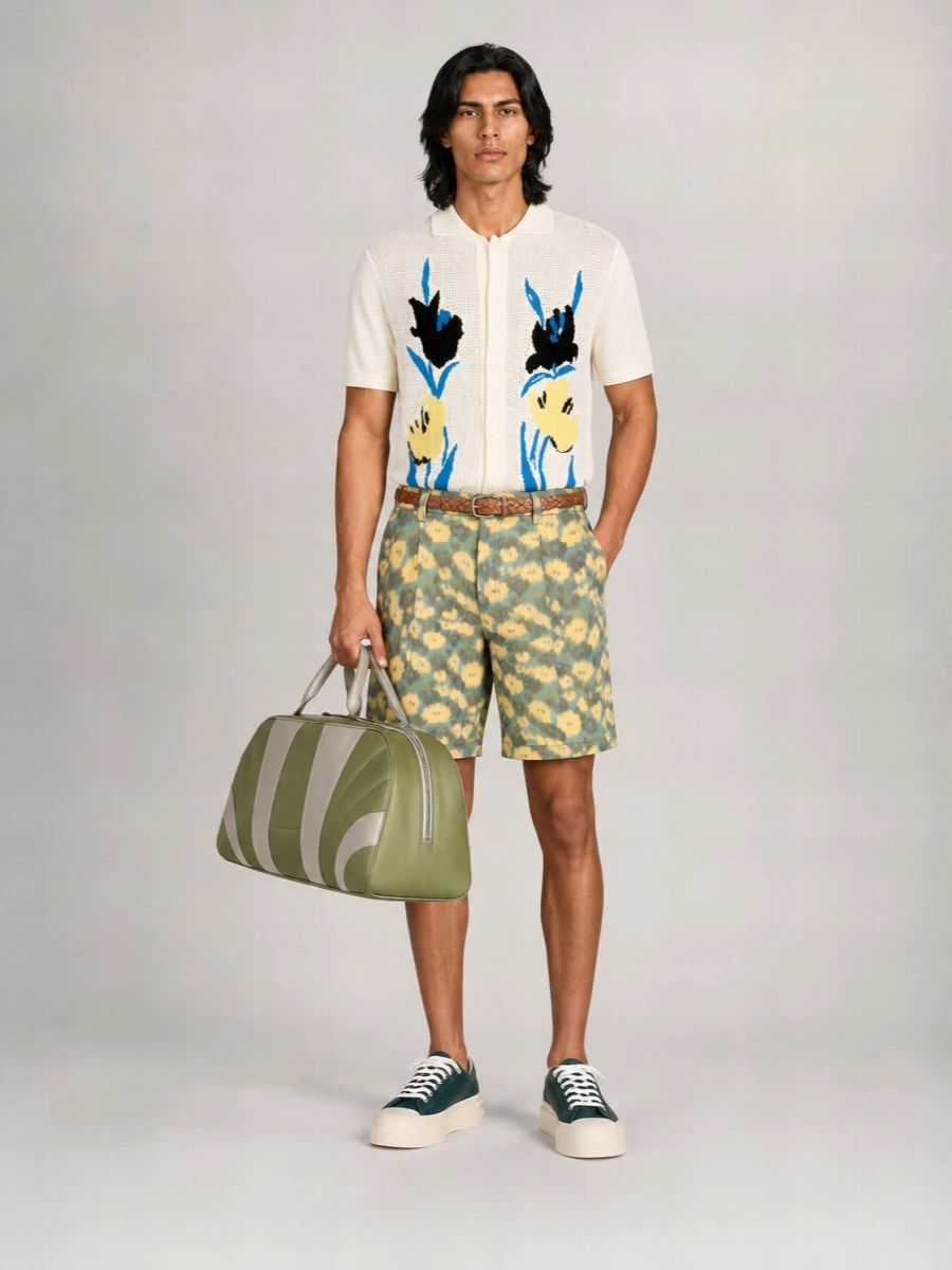 Marni Leather Low-Top Sneakers
