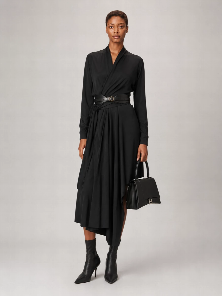 Balenciaga Silk Midi Dress