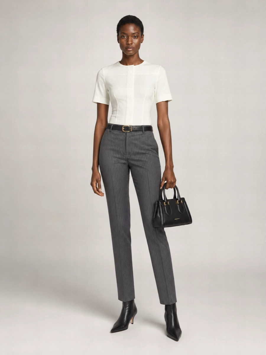 Alexander McQueen wool suit trousers