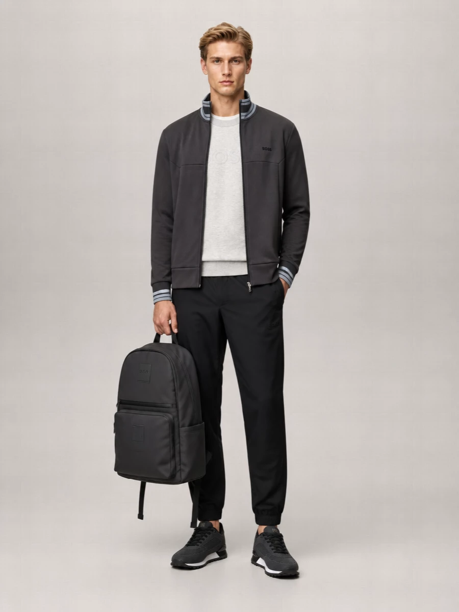 Boss Cotton Zip Hoodie