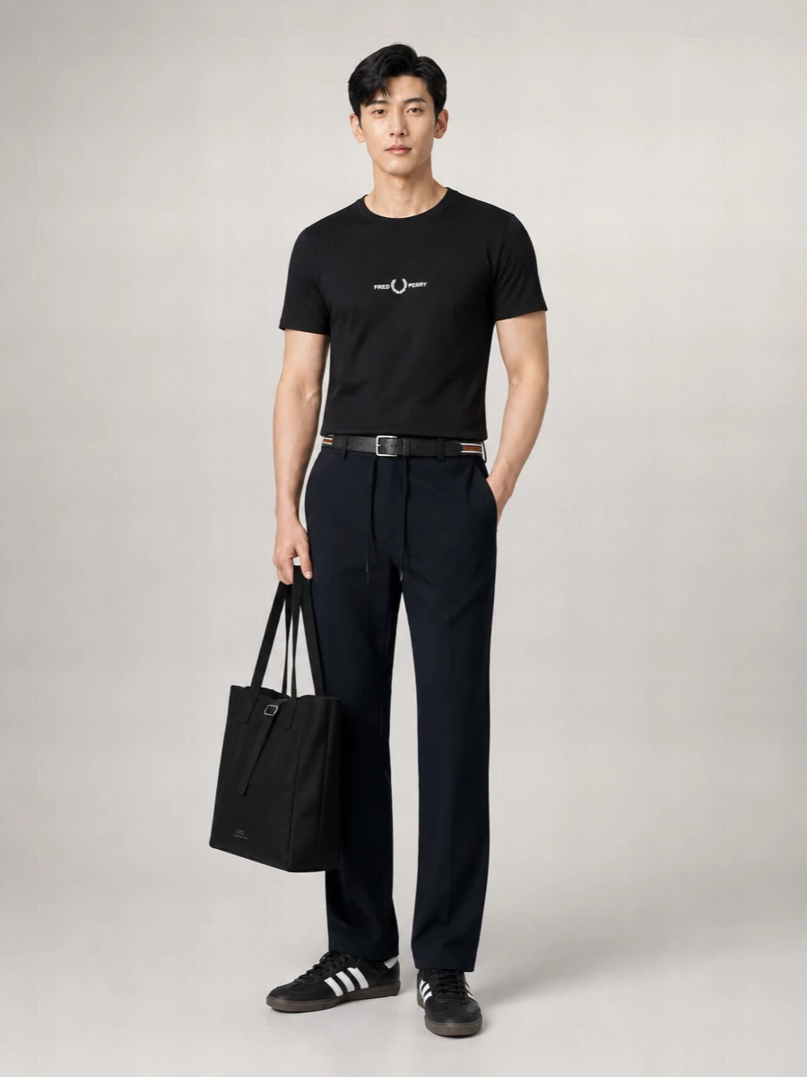 Fred Perry logo embroidered t-shirt