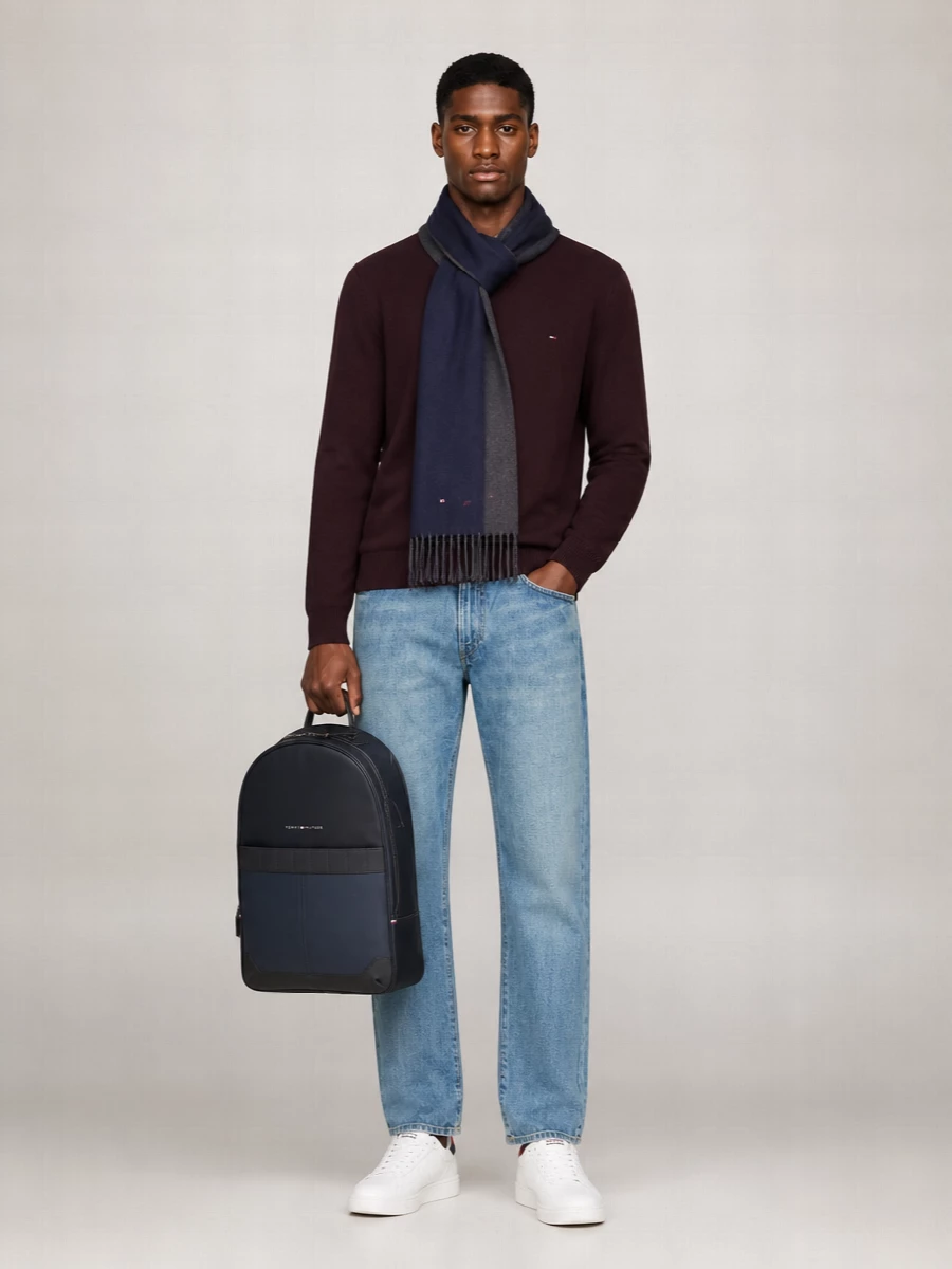 Tommy Hilfiger cashmere-blend textured crewneck jumper