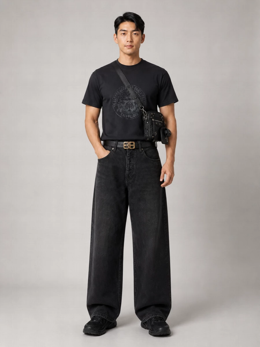 Balenciaga Cotton Regular-Fit Printed T-Shirt
