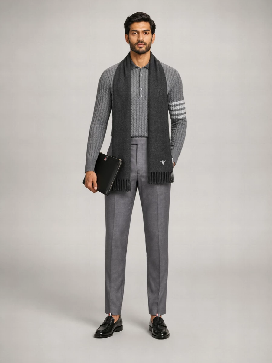 Thom Browne Wool Polo Shirt
