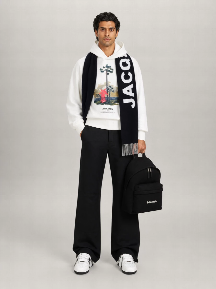 Palm Angels Cotton Oversized Hoodie