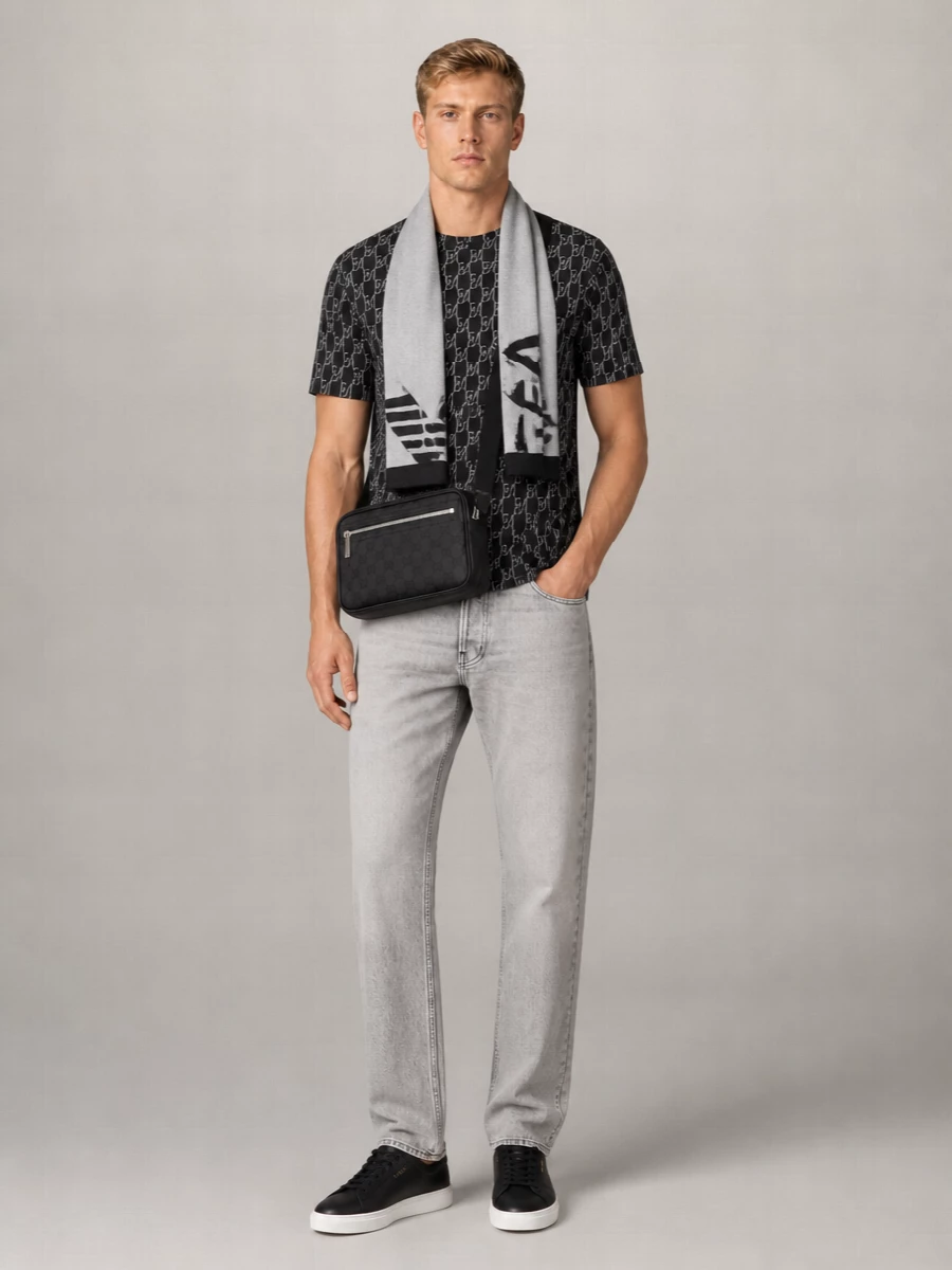 Emporio Armani Cashmere Blend Scarf