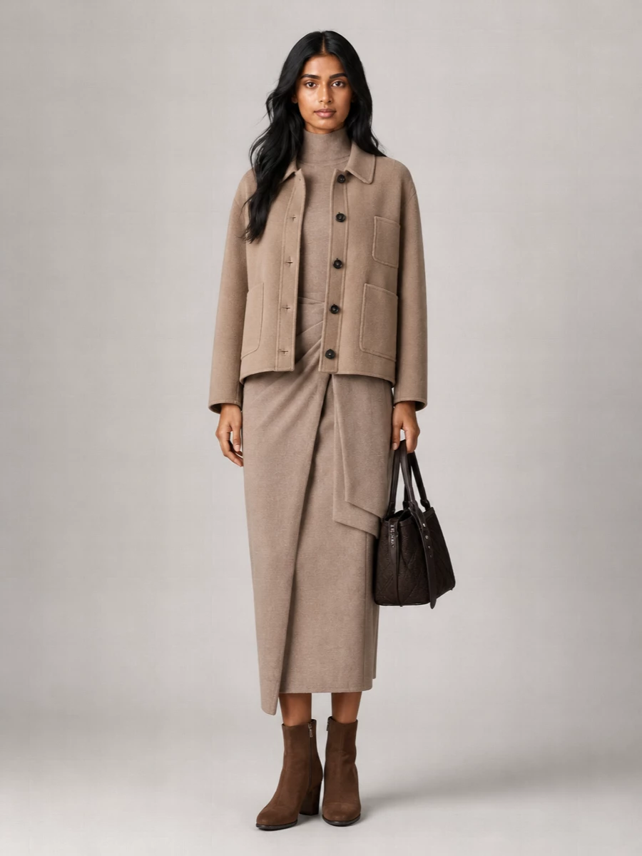 S Max Mara Wool Single Breasted Coat
