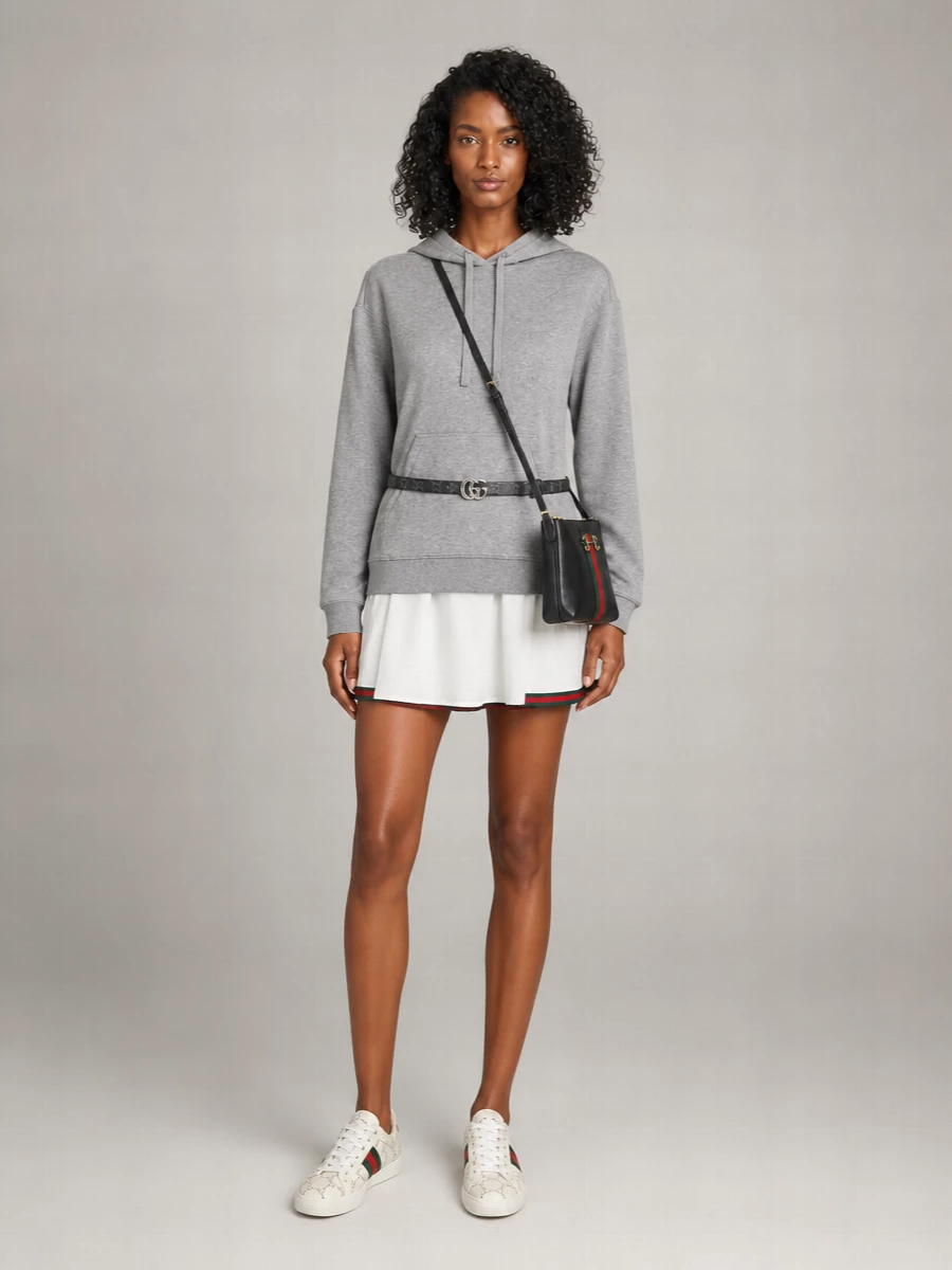 Gucci Cotton Sweatshirt Mini Dress