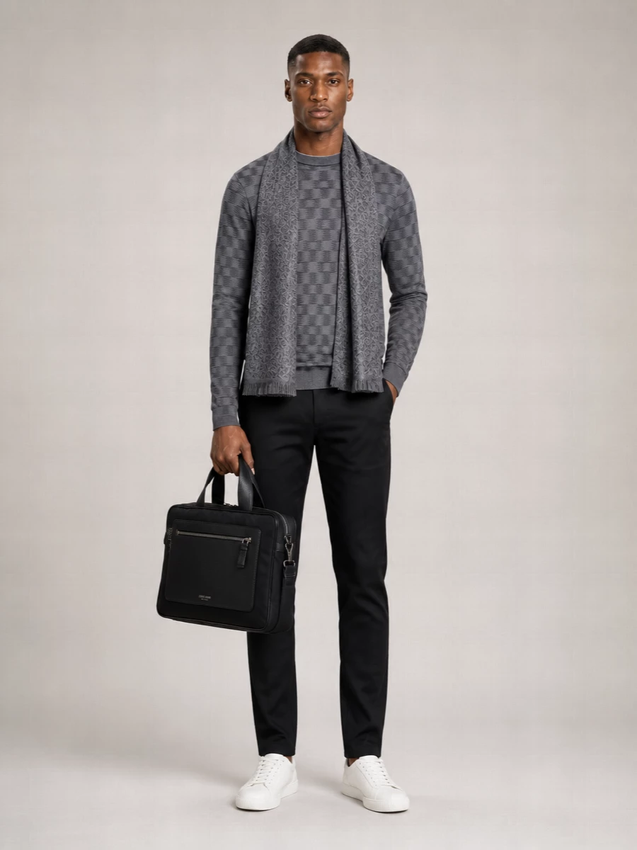 Emporio Armani Virgin Wool Round Neck Sweater