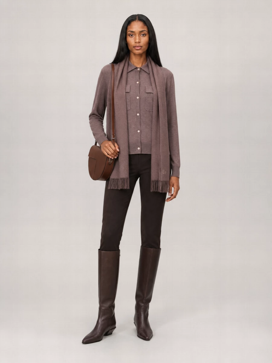 Parosh Cashmere Wool Silk Cardigan