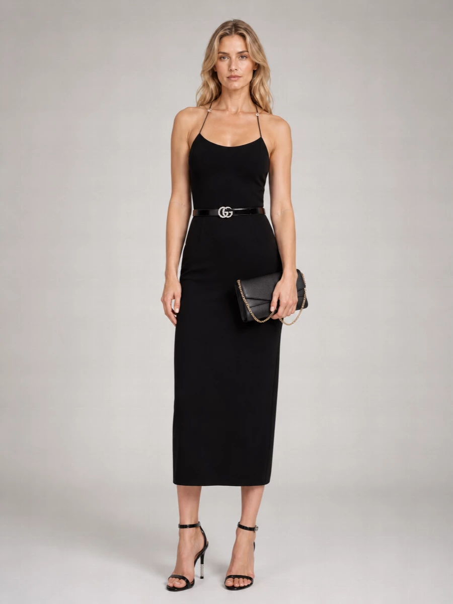 Gucci Crepe Midi Dress