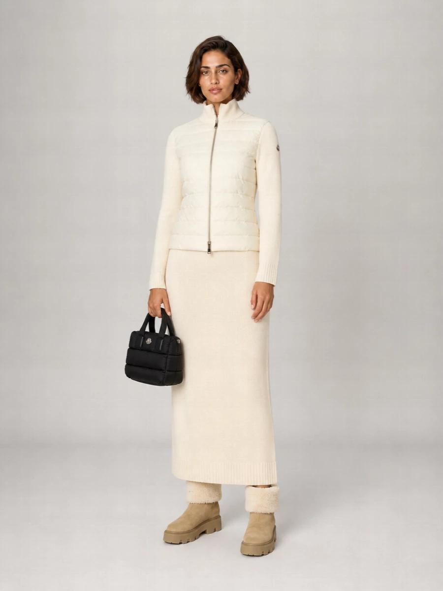Moncler Down Puffer Cardigan