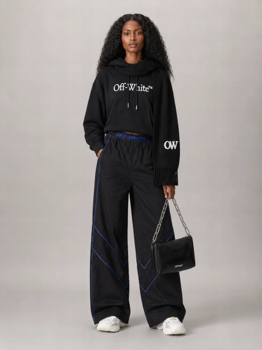 Off-White logo-print nylon lounge pants
