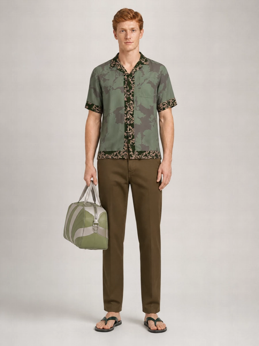 Dries Van Noten Printed Viscose Short-Sleeve Bowling Shirt