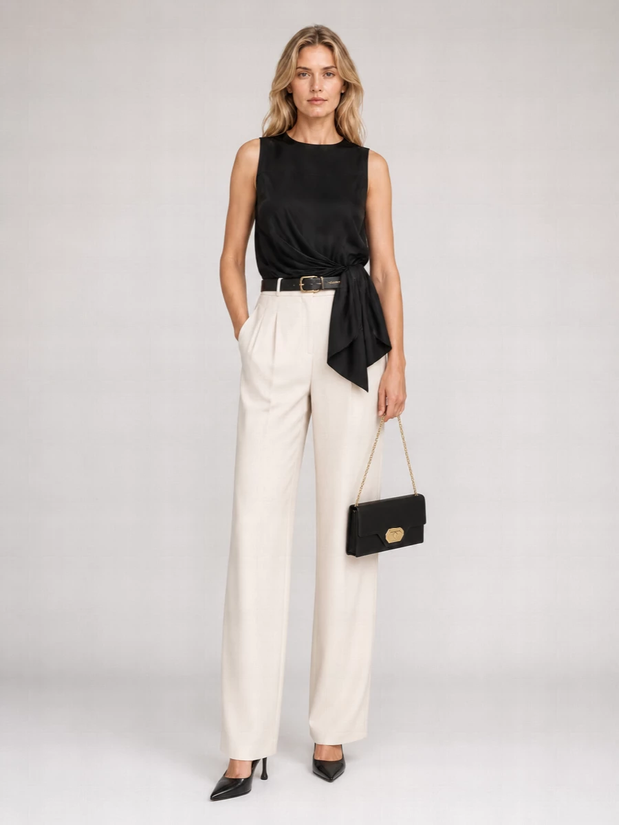 Loulou Studio Draped Blouse