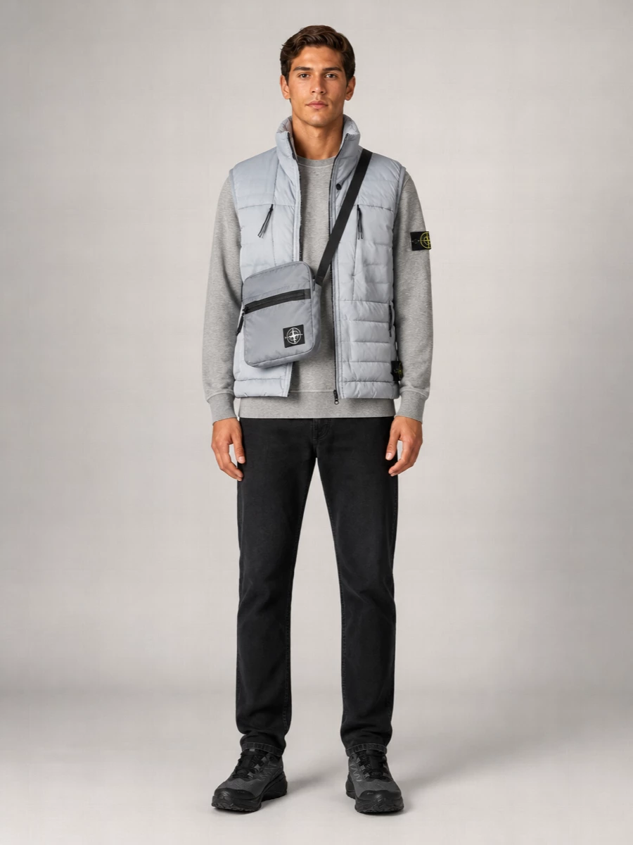 Stone Island Down Padded High Neck Sleeveless Gilet