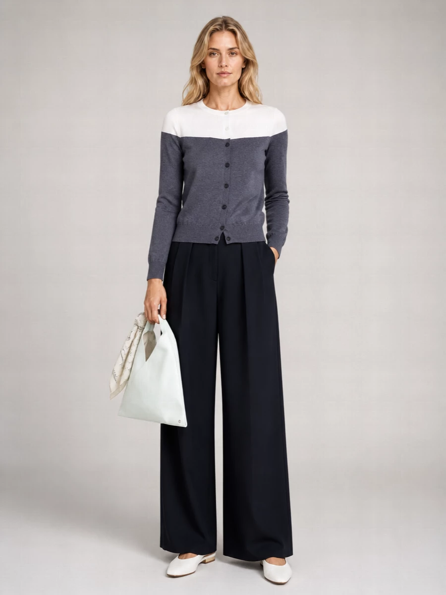 Mm6 Maison Margiela Cutout Cotton Cardigan