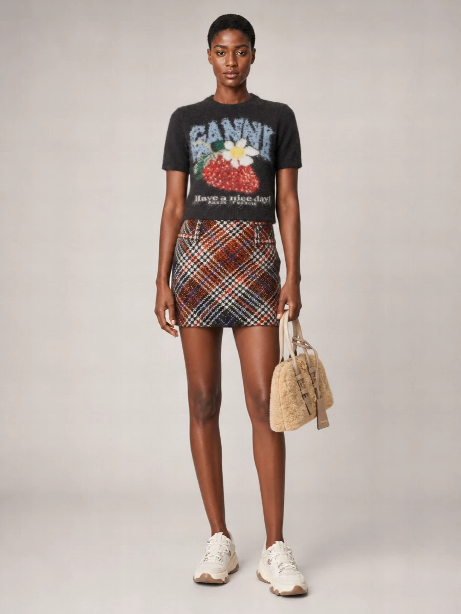 Pinko Leather Paneled Low-Top Sneakers