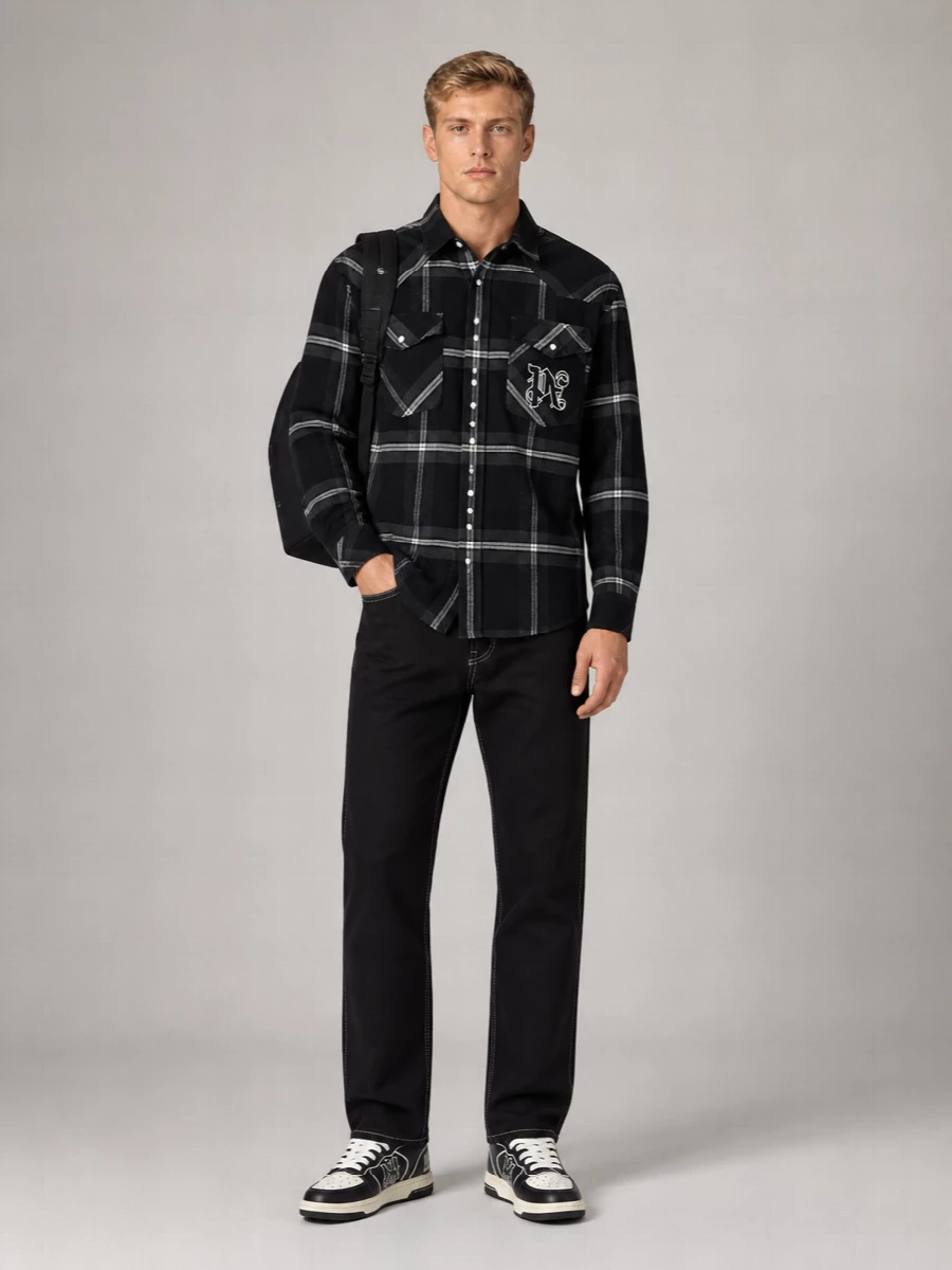 Palm Angels Oversized Monogram Shirt