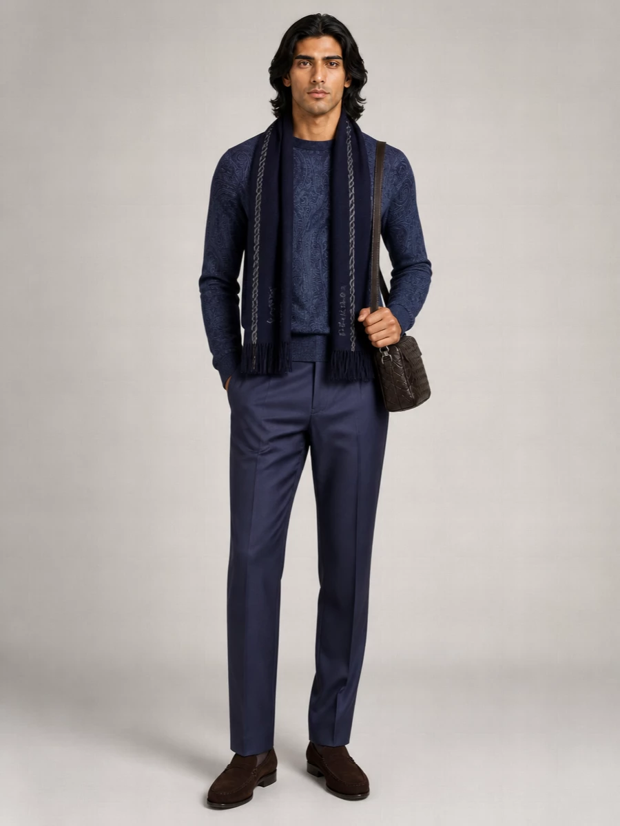 Etro Knitted Crew-Neck T-Shirt