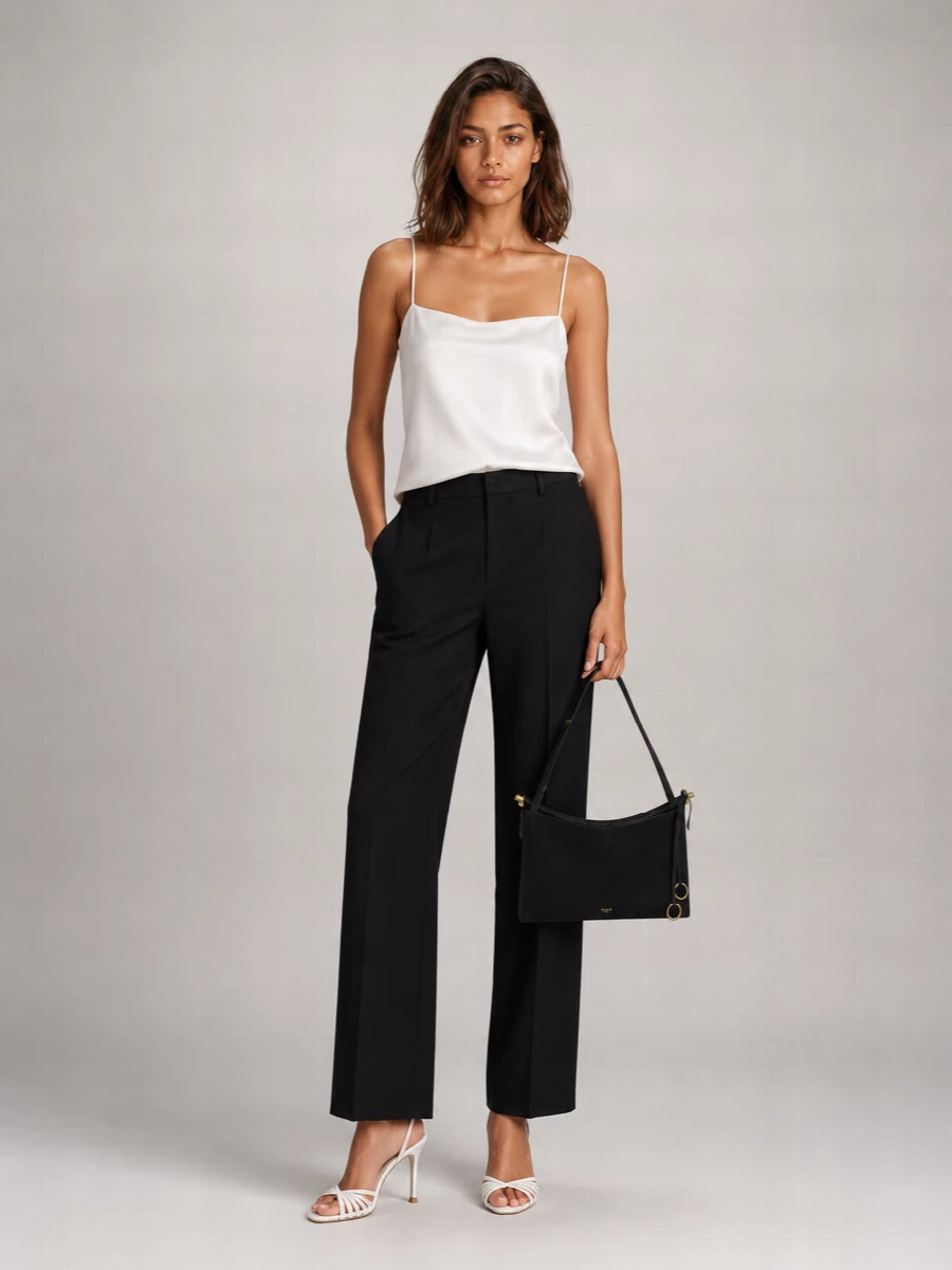 Ann Demeulemeester Silk Satin Sleeveless Blouse