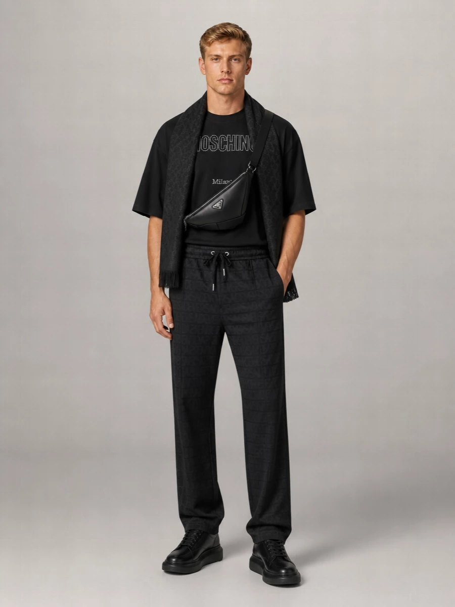 Moschino Rhinestone Logo T-Shirt