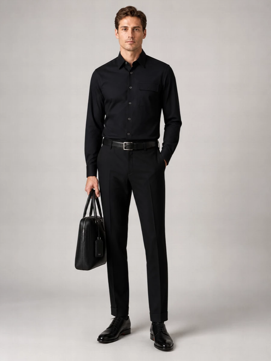 Kiton Cotton Buba Long-Sleeve Shirt