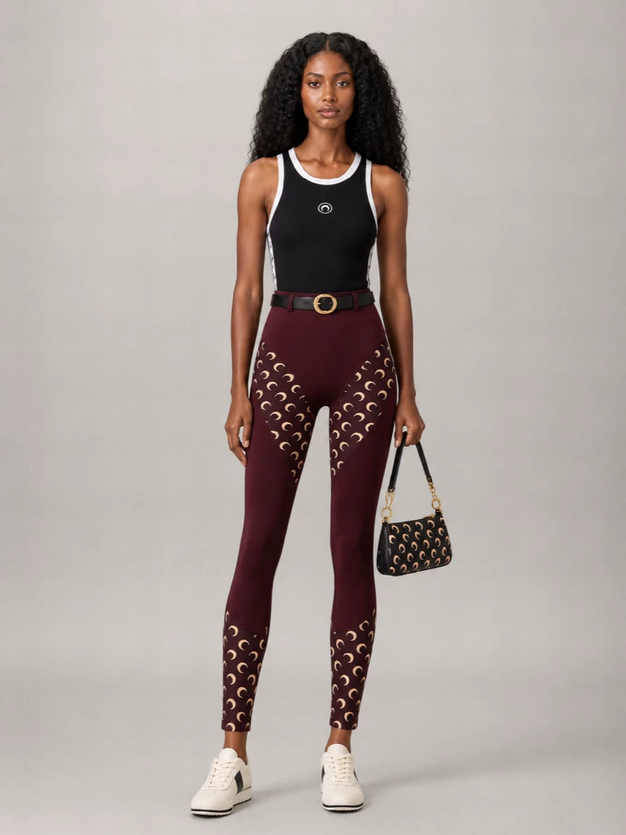 Marine Serre Jersey Layered Tank Top