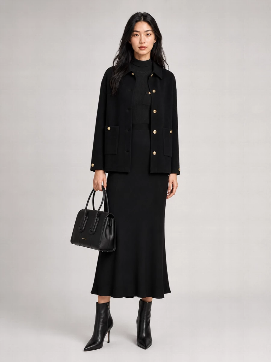 Anine Bing Cashmere Single-Breasted Coat