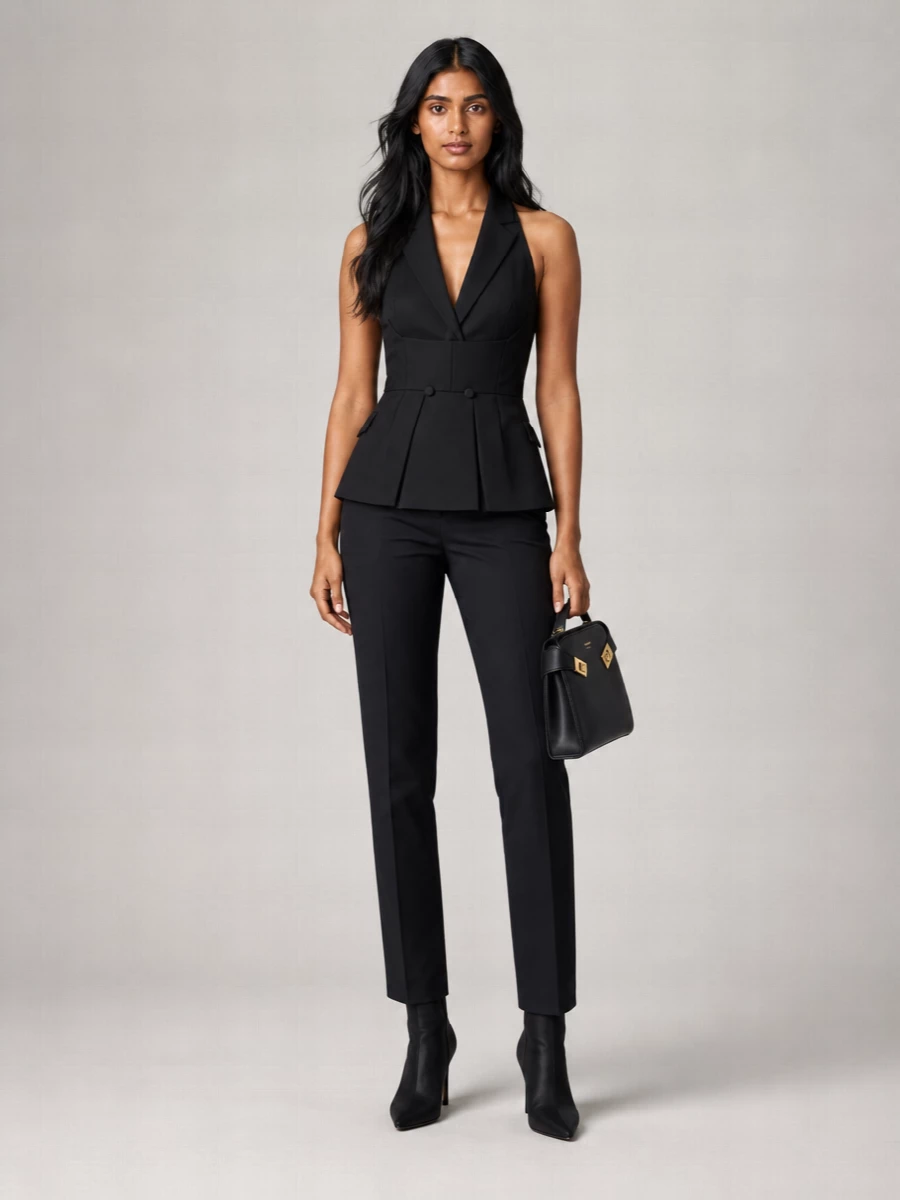 Ferragamo Slim Fit High Waist Trousers