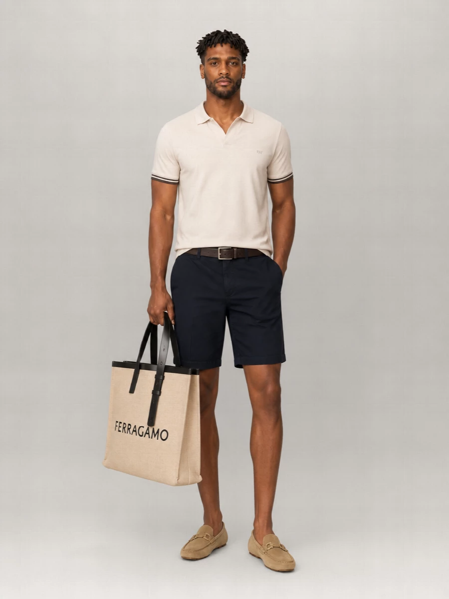 Fay Short-Sleeve Polo Shirt