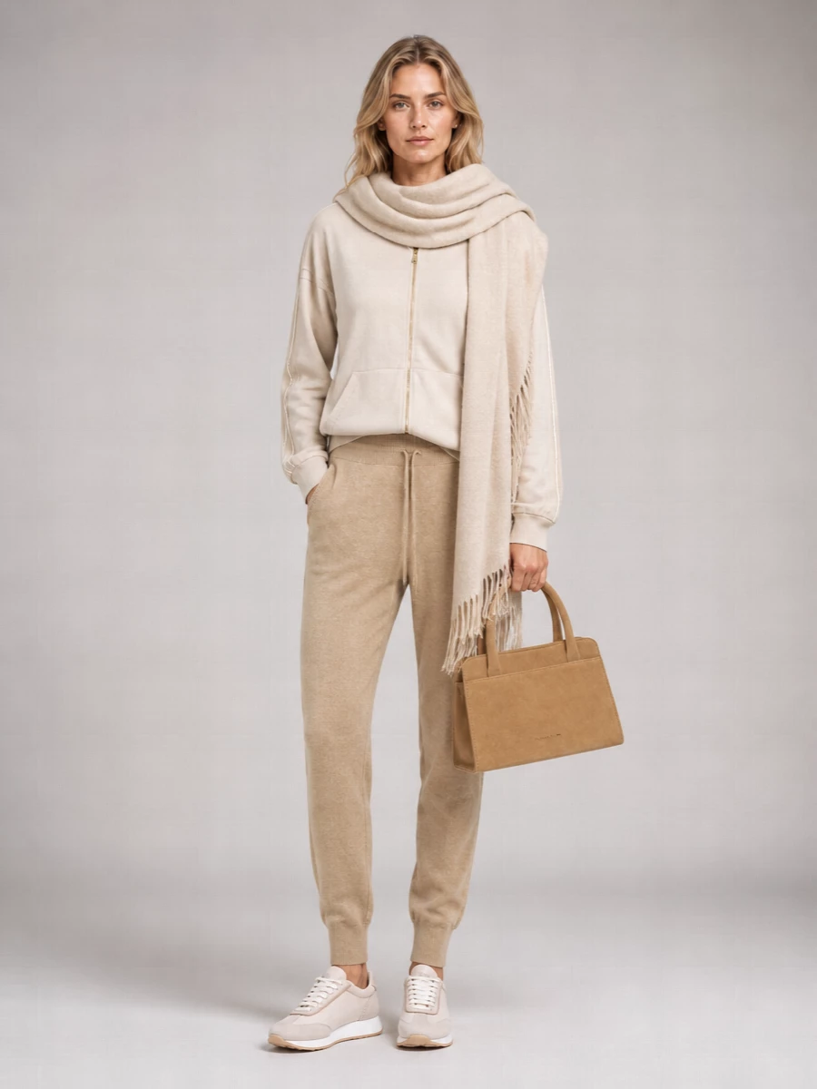 Fabiana Filippi Cashmere Silk Wool Jogging Trousers