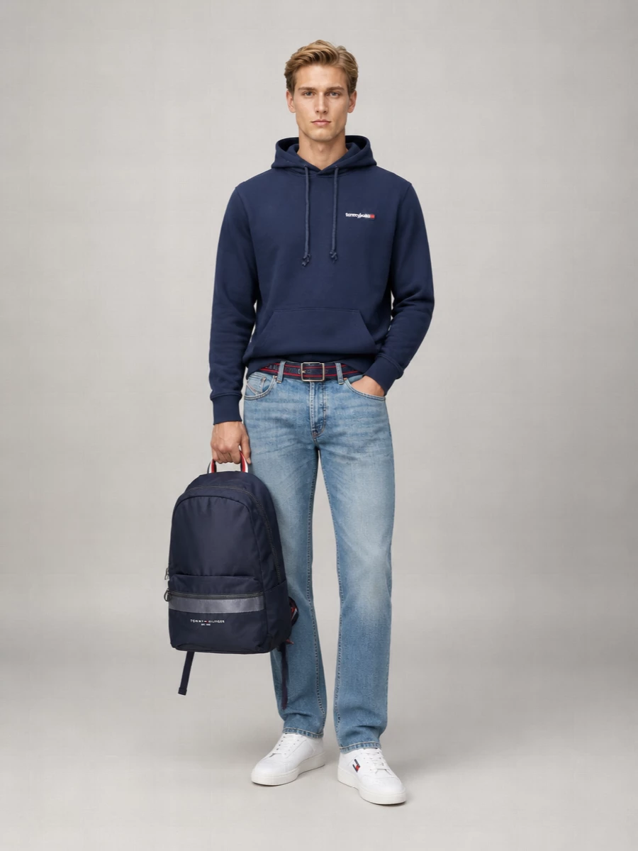 Tommy Hilfiger Leather Lace-Up Sneakers